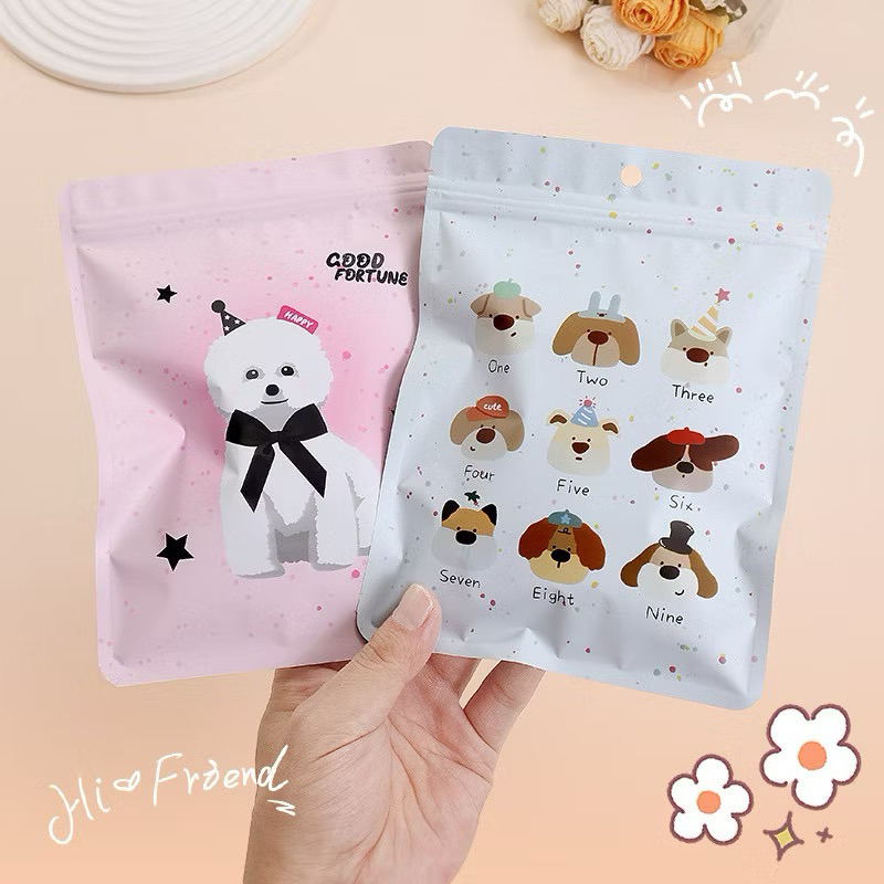 

1 pcs Ziplock Lucu Kantong Plastik Serbaguna Multifungsi Unik Wadah Penyimpanan Permen Cookies Hadiah Mini Simple Gift Kado