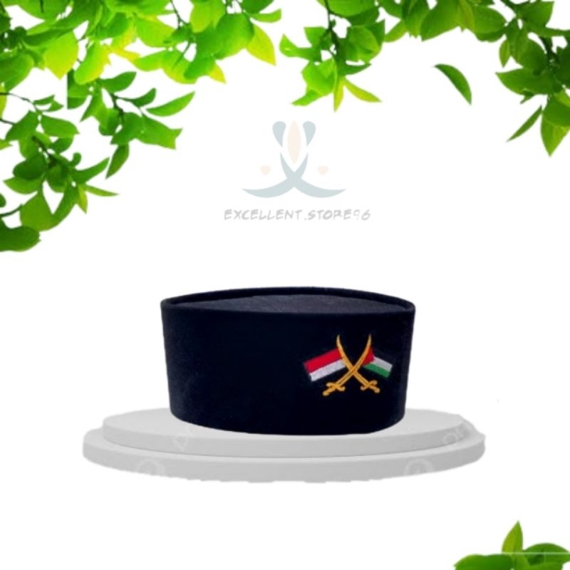 PECI SONGKOK LOGO BENDERA INDONESIA PALESTINA