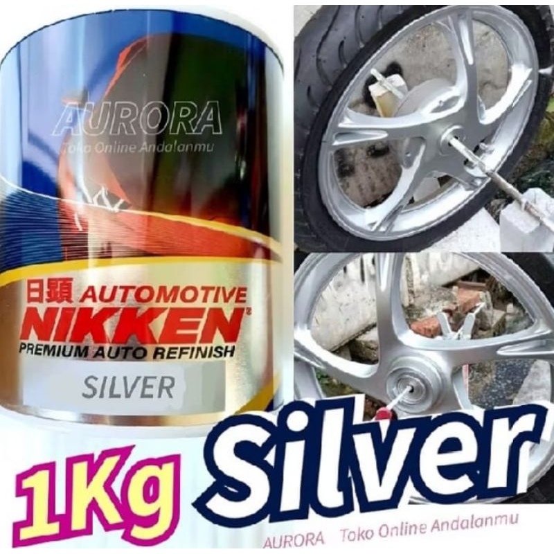 Cat Nikken Silver Metalik/Cat Silver Metalik
