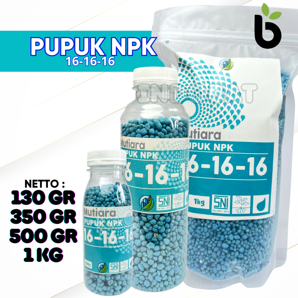 NPK Mutiara 16 16 16 Pupuk Slow Release Seimbang Penyubur Segala Tanaman