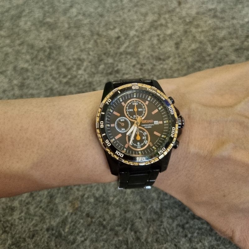 Jam tangan SEIKO chronograph tachymeter 7T92 Original