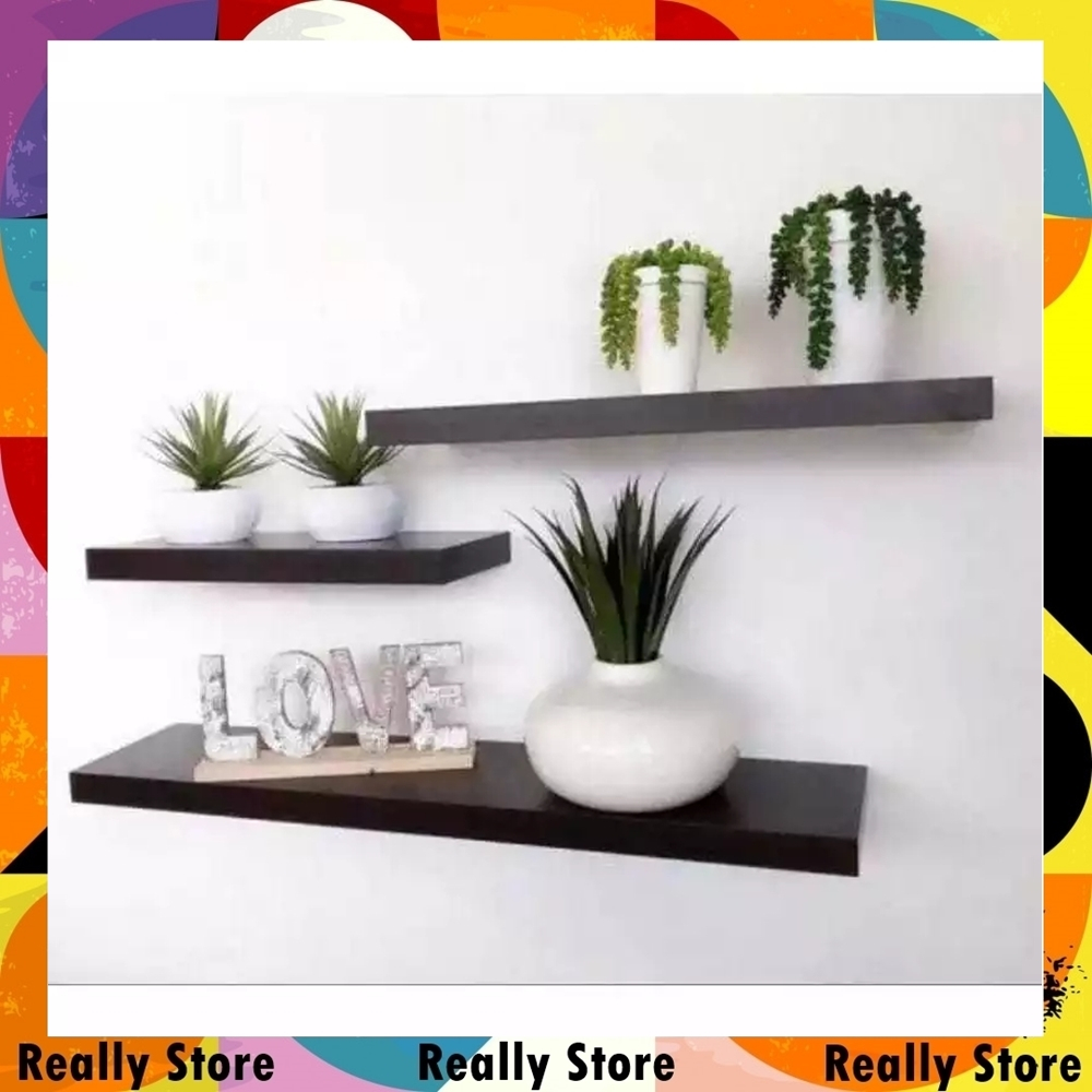 Ambalan Dinding Lebar 20 cm panjang 60/70/80/90/100/120 Papan Ambalan melayang Rak Dinding Minimalis