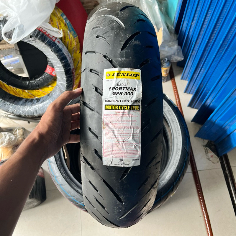 TERMURAH BAN LUAR TUBLES DUNLOP 160/60-17 DUNLOP SPORTMAX RADIAR GPR300 160 60 RING 17 PNP CBR150 CB