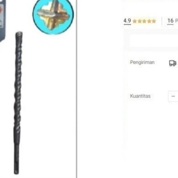 

Mata Bor Beton SDS PLUS 8mm x 260mm Masonry Drill Bit 4 sisi HERRISH