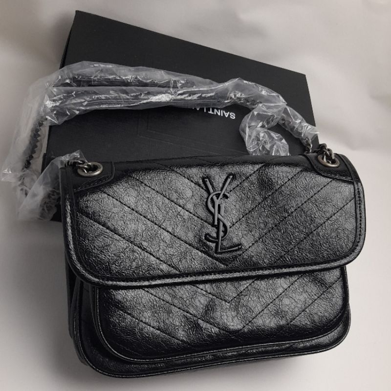 Tas Sainttt Laurennttt Pariss YESLL Niki Medium Pecah seribu Wanita Box