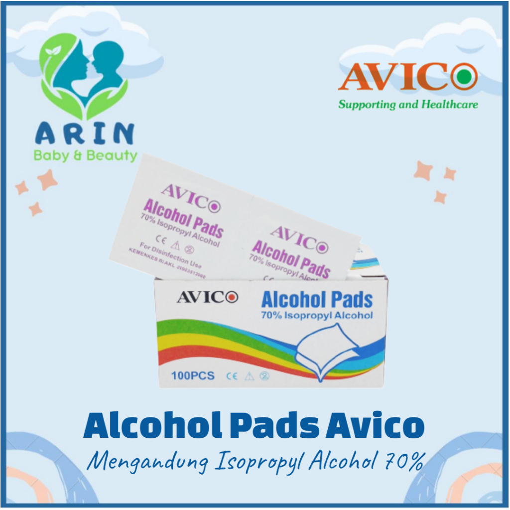 Alkohol swab avico 100pcs Alcohol Swabs Avico isi 100