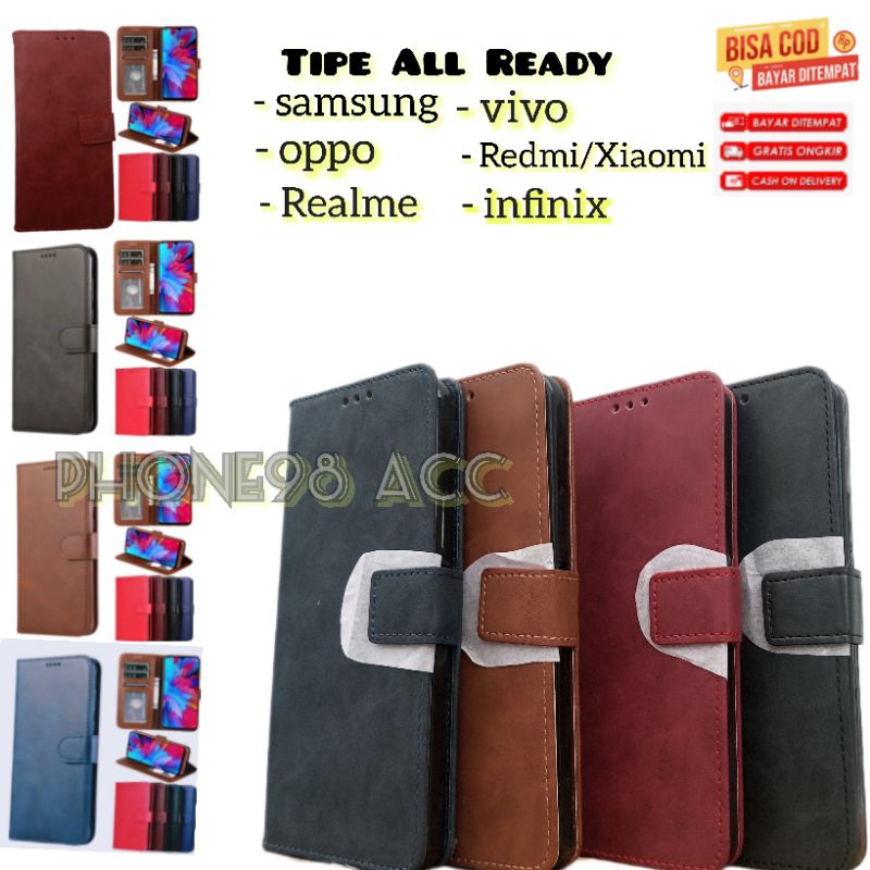 case dompet flip cover kulit Infinix smart 4