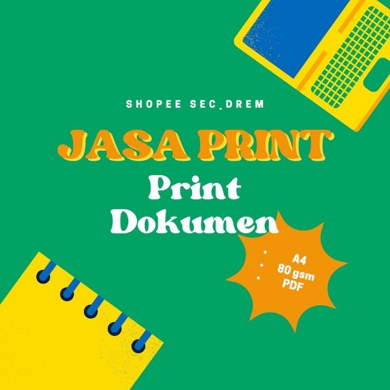 

Print atau Cetak Dokumen A4 (80 gsm)