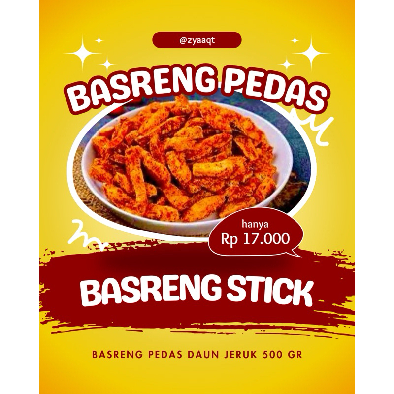 

basreng stik xtra pedas daun jeruk 500 gram