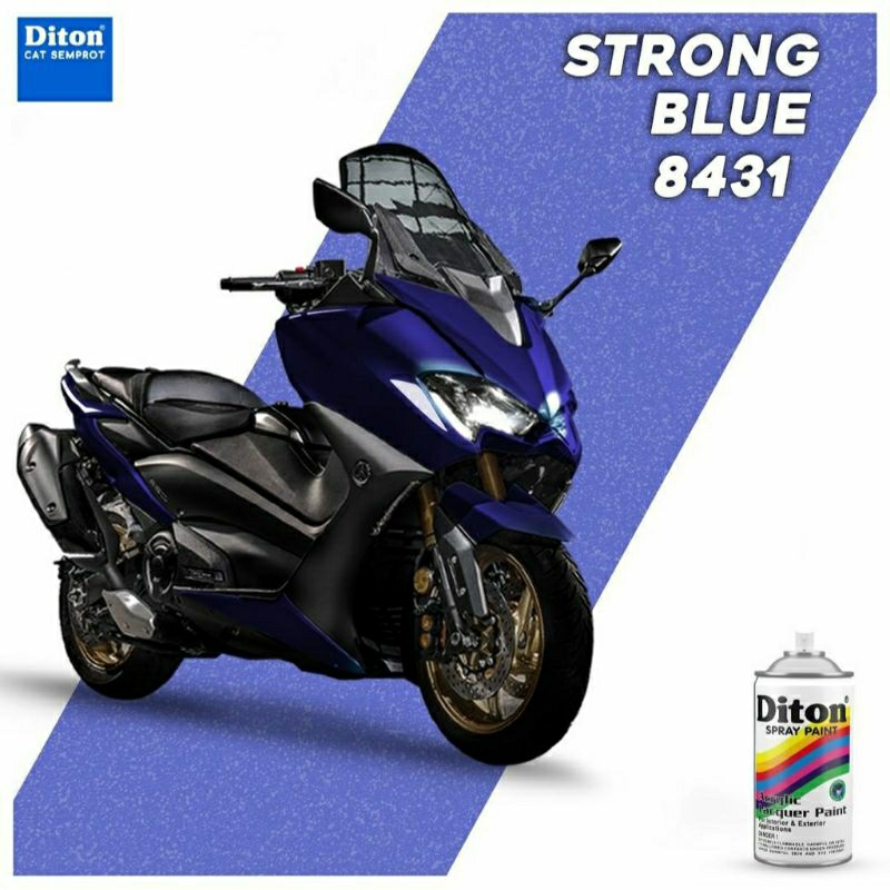 #MAU# Cat Semprot Diton 8431 Strong Blue 300ml Biru Dongker Tua Solid Cat Spray Duco Diton Premium P