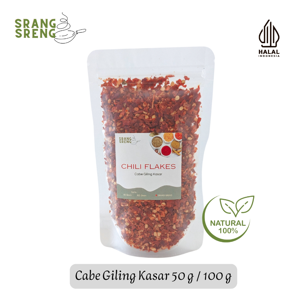 

Cabe Giling Kasar 50 g & 100 g | Chili Flakes | Chili Flake