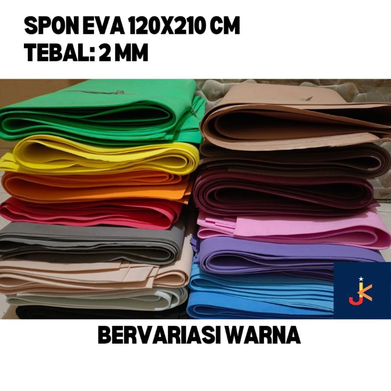 Spon Eva 2 mm Polos Warna-Warni 120x210 cm // Busa Eva/Busa Ati/Spon Ati/Matras Eva