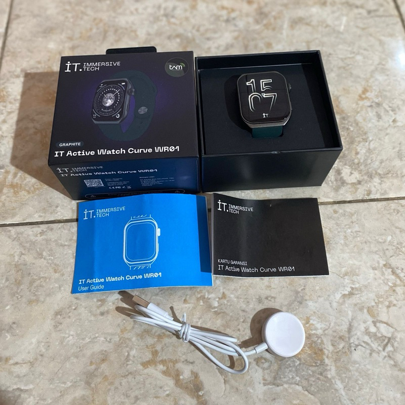 IT Active Watch Curve WR01 Graphite Kondisi Bekas Fungsi Normal