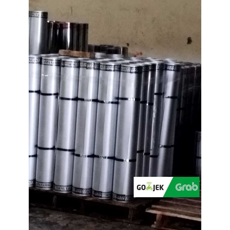 Seng galvalum Anti Karat 60cm tebal 0.3mm cap (Gajah Abadi) harga per rol Gosend instant