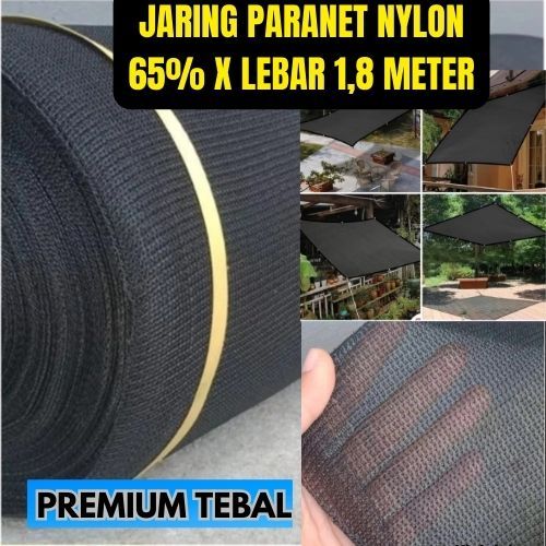 Jaring Paranet Nylon (65 % x Lebar 1,8 Meter) Premium Tebal | PARANET NILON 90% ASLI JAHIT | Jaring 