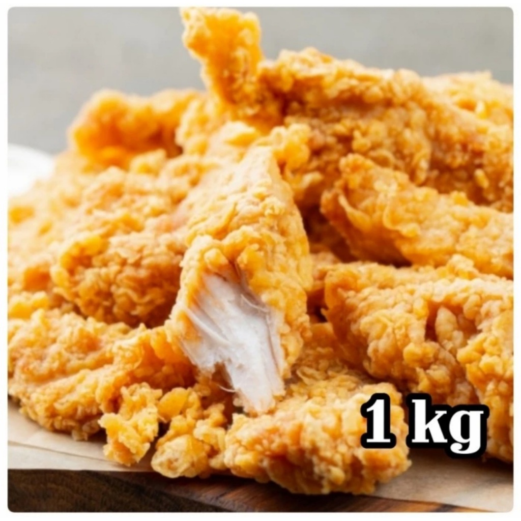 

Chicken Strip Premium | Chicken Crispy | Ayam Fillet Krispi 1kg
