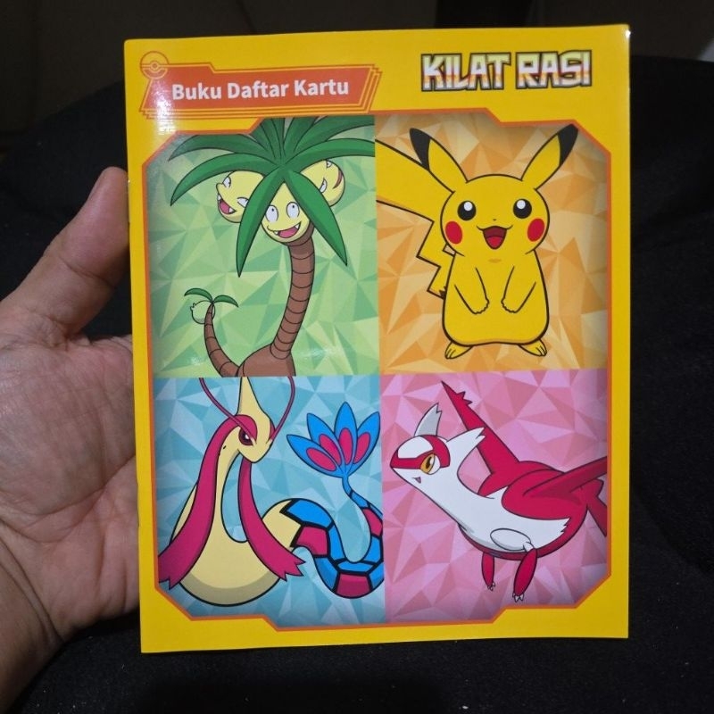 buku daftar kartu kilat rasi pokemon indonesia original dari set kolektor