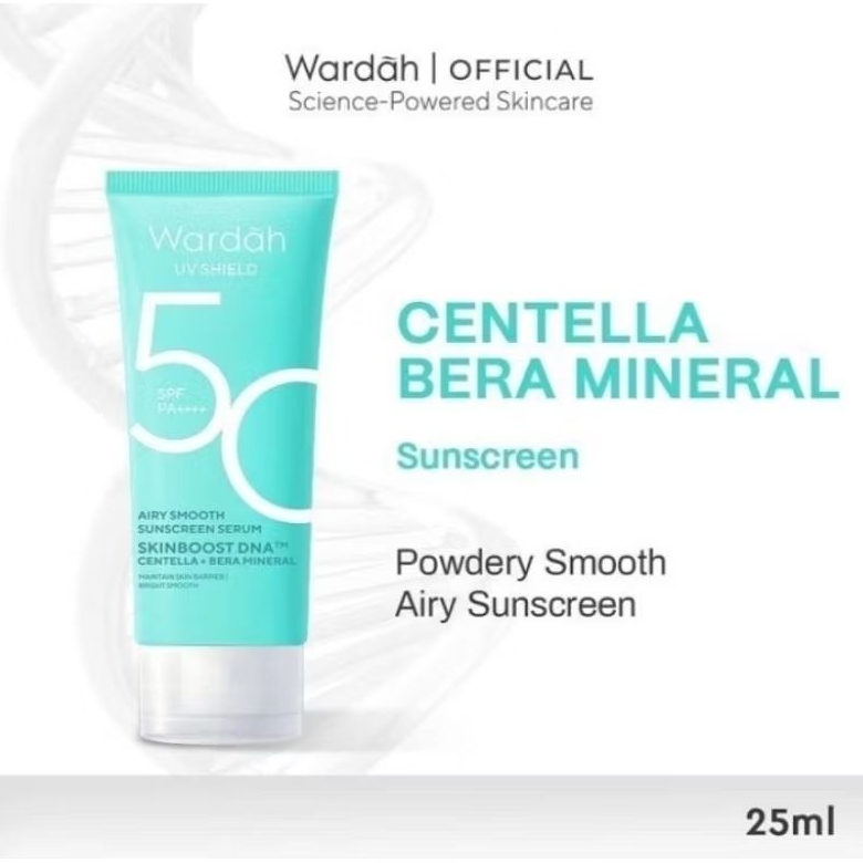 (TERLARIS) WARDAH AIRY SMOOTH SUNSCREEN SPF50 25ml/ AIRY SMOOTH SUNSCREEN/ WARDAH