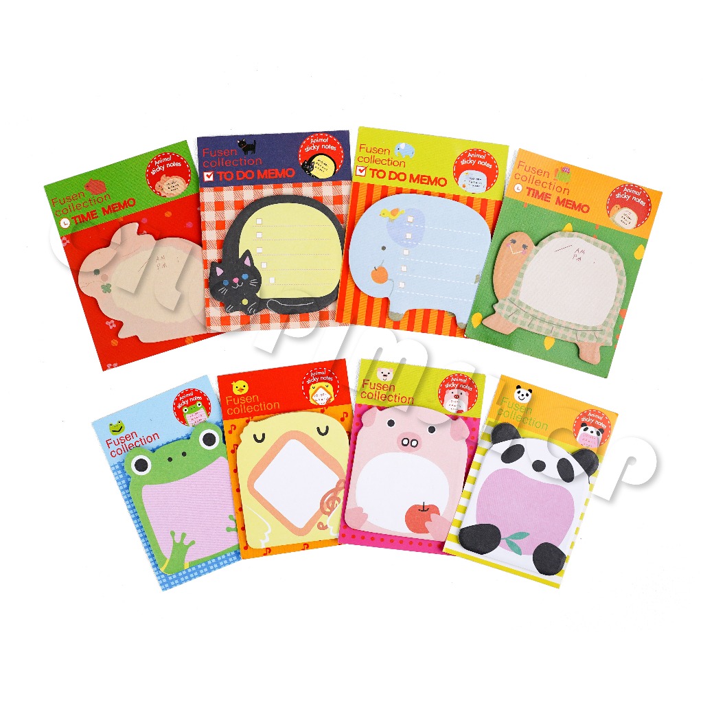 

Memo / Sticky Notes Karakter Animal Tempelan Catatan Kertas