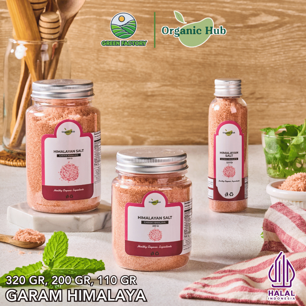 

Organic Hub Garam Himalaya Premium Organic Original 100% Natural Himsalt Organik Himalayan Pink Salt Pure Murni Sea Salt Rock Salt