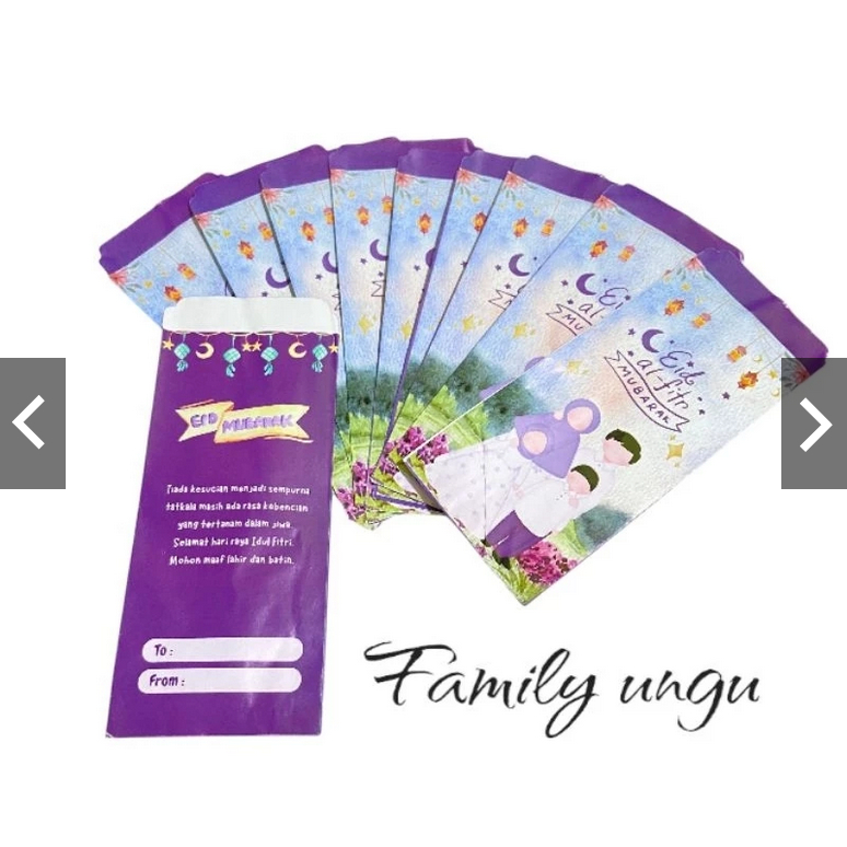 

RK Amplop lebaran panjang aesthetic unik 2025 isi 50 lembar lebih hemat uang tidak dilipat