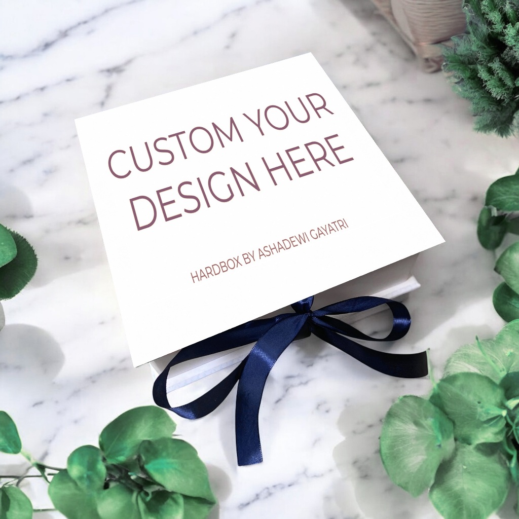 

HARDBOX BY ASHADEWI - CUSTOM COVER HARDBOX (23X23X8 CM) / BOX LEBARAN / CUSTOM / HAMPERS