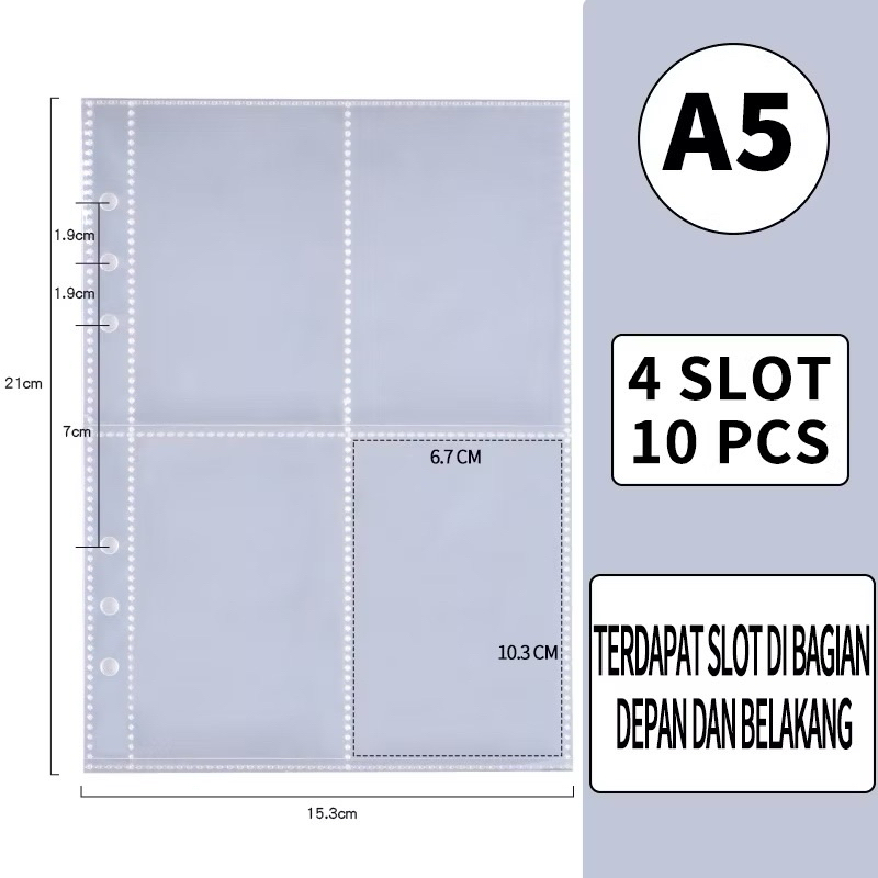 Sleeve  Photo Binder A5 - Sleeve 4P PC idol - Binder 6 Ring