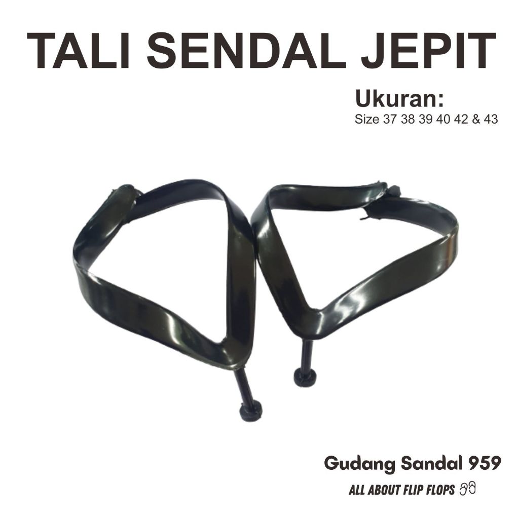 Tali Sendal Jepit Pria Dewasa Warna Hitam