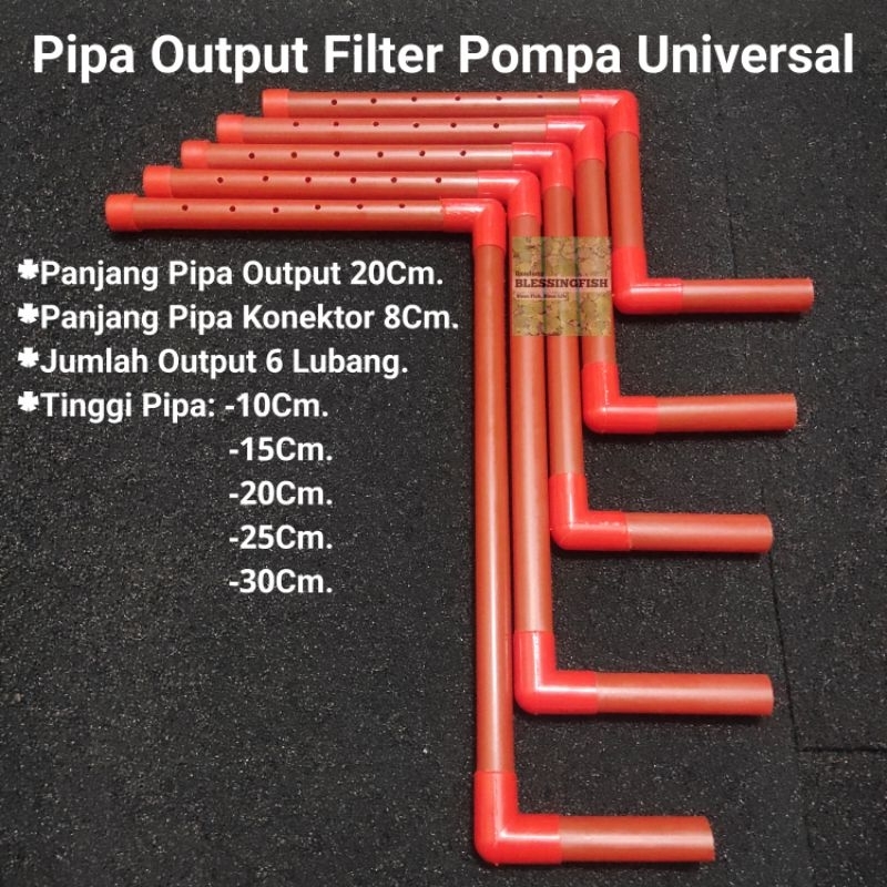 Pipa Output Filter Pompa Universal Panjang 20Cm Pipa Lubang Filter Aquarium Kolam Pipa Output Lubang