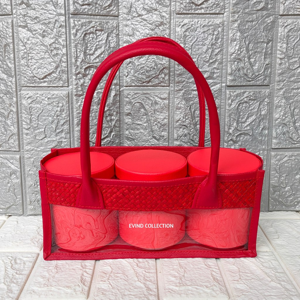 

Tas Hampers Mika Anyaman Pandan (Merah) Untuk 3 Toples Silinder Keranjang Parcel Natal