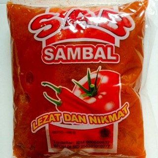 

Saos Sambal Pedas 450gr merk "SAB" Halal - Saos Pelengkap Makanan, murah , expired september 2025