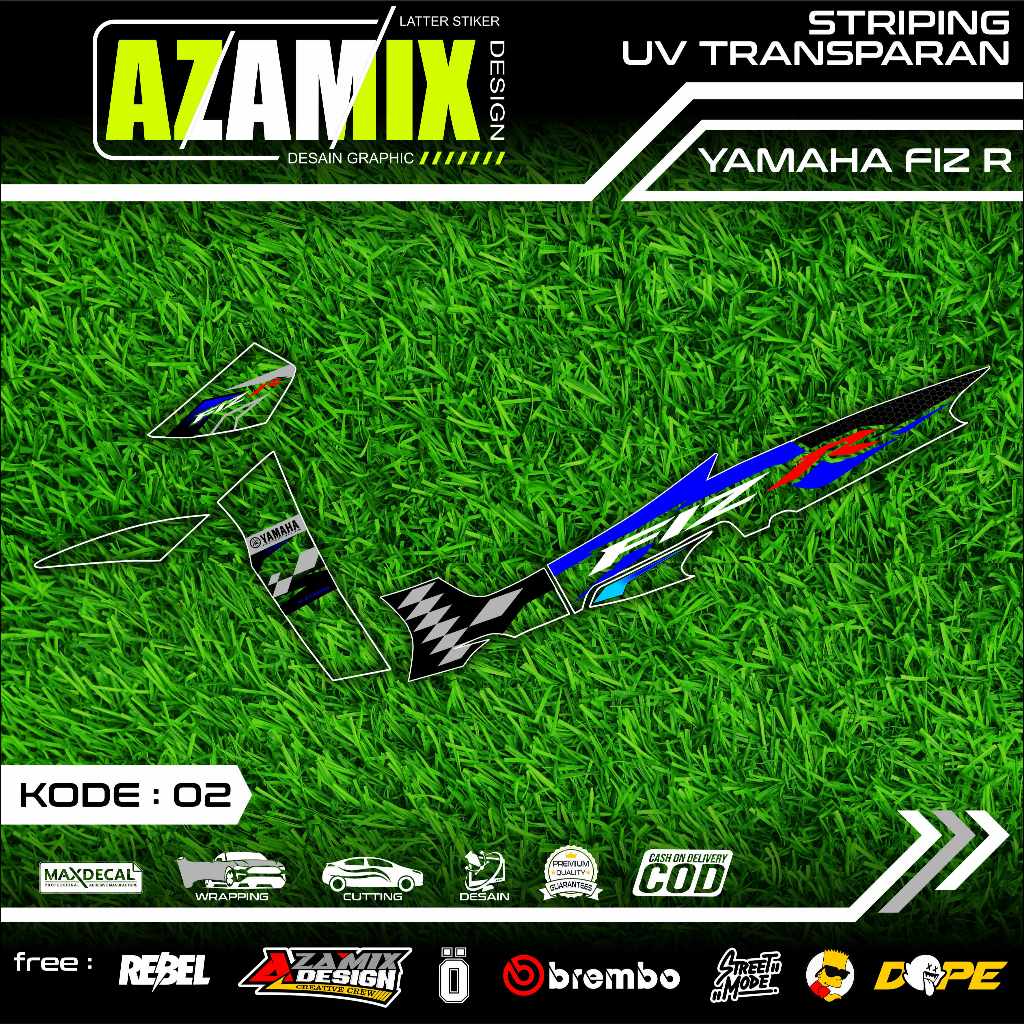 358 STRIPING TRANSPARAN FIZ R - STRIPING TRANSPARAN FIZ R PREMIUM GRAFIK