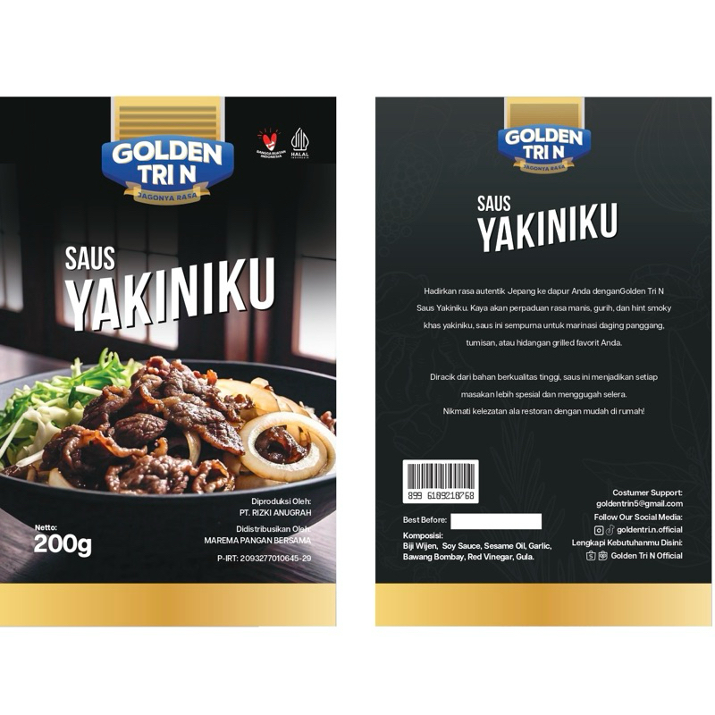 

Saus Yakiniku Golden Tri-N (200g)