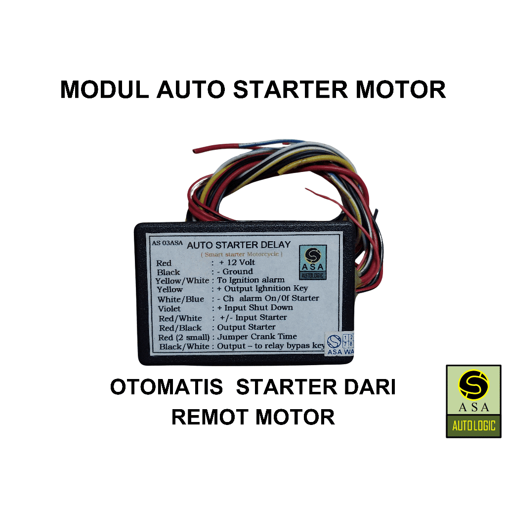 MODUL AUTO START MOTOR UNIVERSAL OTOMATIS STARTER DARI REMOT