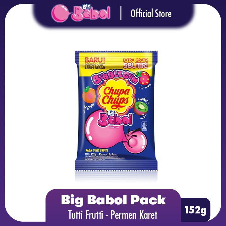 

Permen Chupa Chups Big Babol All Varian ( 1 Pack Isi 40 Butir ) - Permen Karet