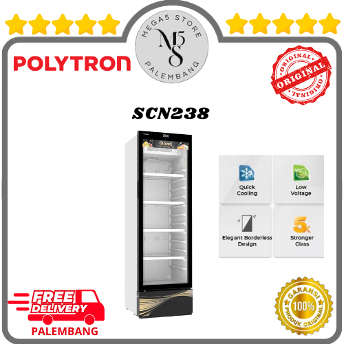 Showcase Polytron 260L - SCN238 Kulkas Display Showcase Polytron