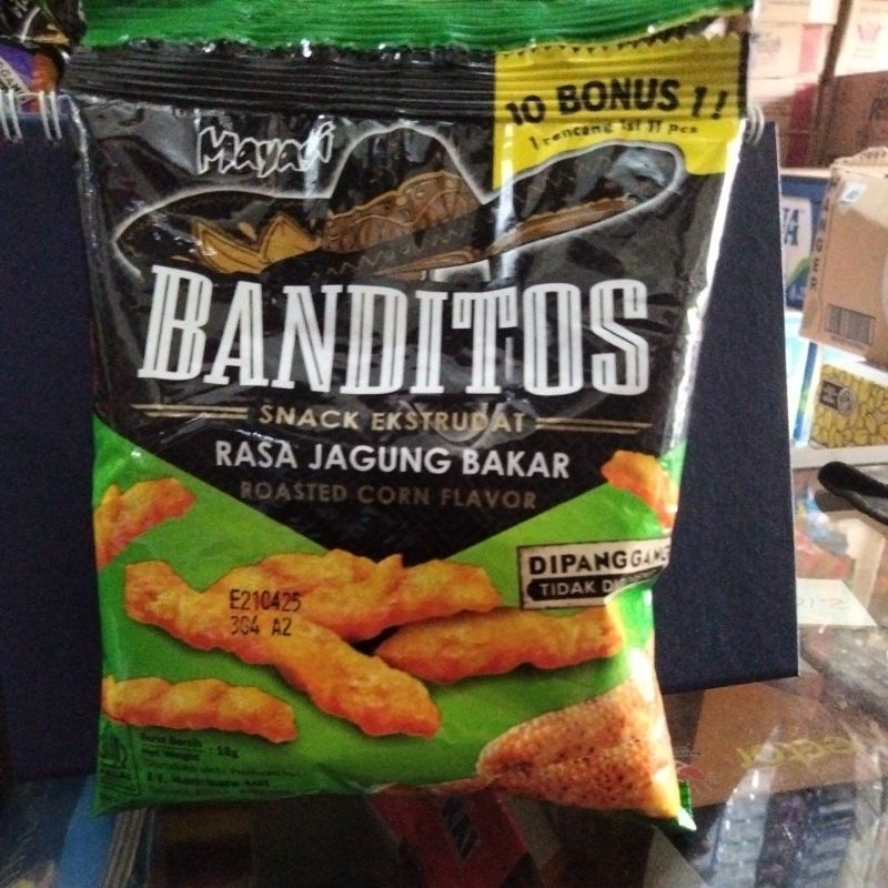 

CHIKI MAYASI BANDITOS RASA JAGUNG BAKAR 18 GR(ISI 10PCS)