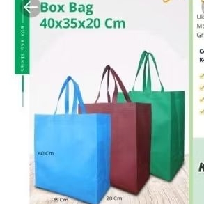 Tas Spunbond Warna T𝚊𝚜 𝚕𝚘𝚞𝚗𝚍𝚛𝚢 Tas Sembako Polos 40 35 20