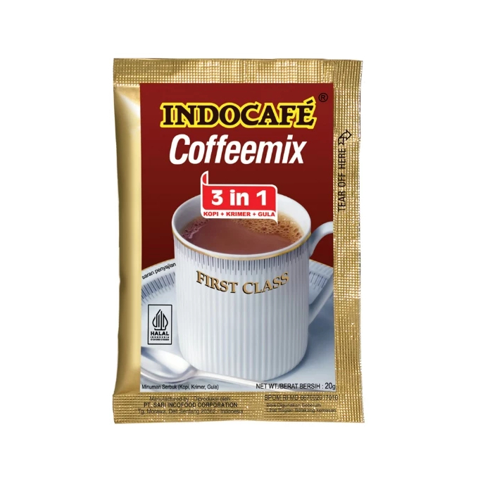 

[Exp Juli 26] Indocafe Coffeemix 3in1 (Kopi+Krimer+Gula) 4 Sachet x 20gr