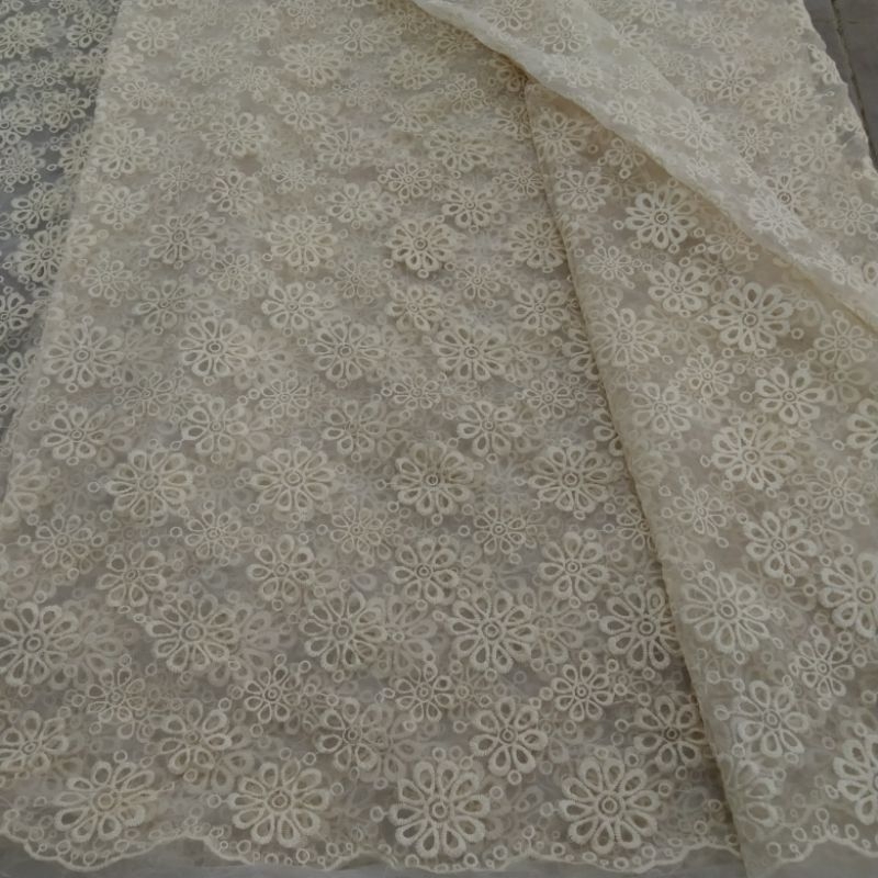 Kain organza bordir | Harga/0,5m | bahan organza bordir| bahan organza bordir | kain organza bordir.