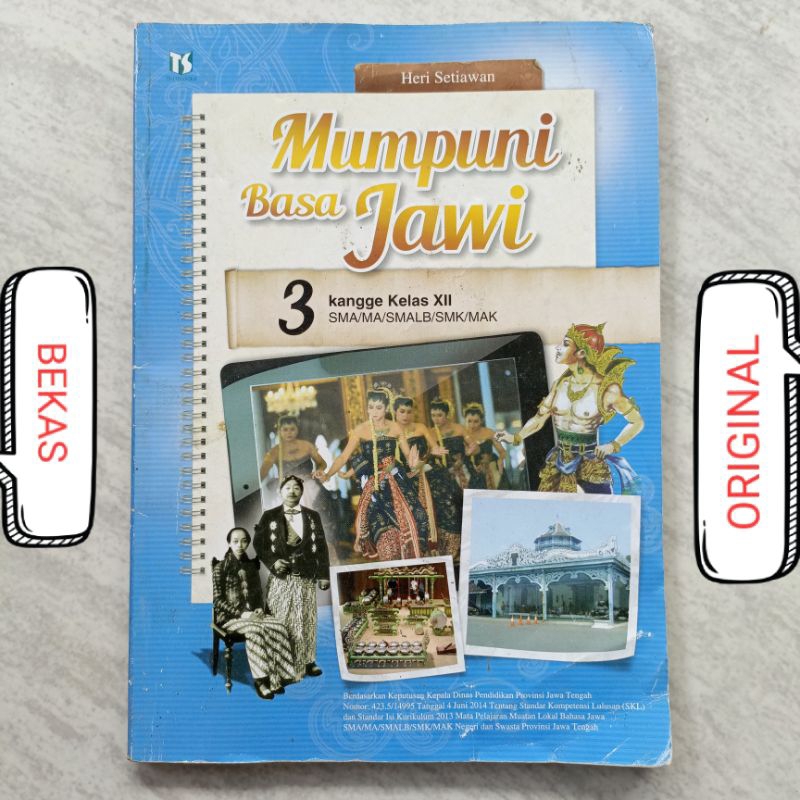 Buku Mumpuni Basa Bahasa Jawi Jawa kelas 12 XII 3 III SMA MA SMK MAK Penerbit Tiga Serangkai Kurikul