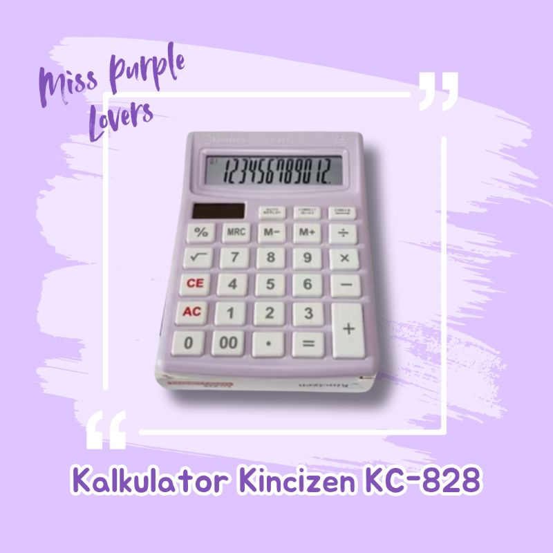 

Kalkulator Kantor Kincizen KC-828 Lucu Warna Ungu Lilac