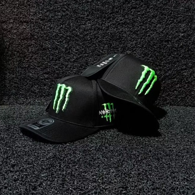 Topi Baseball Logo Monster Energy Stabilo Topi Racing Unisex Premium