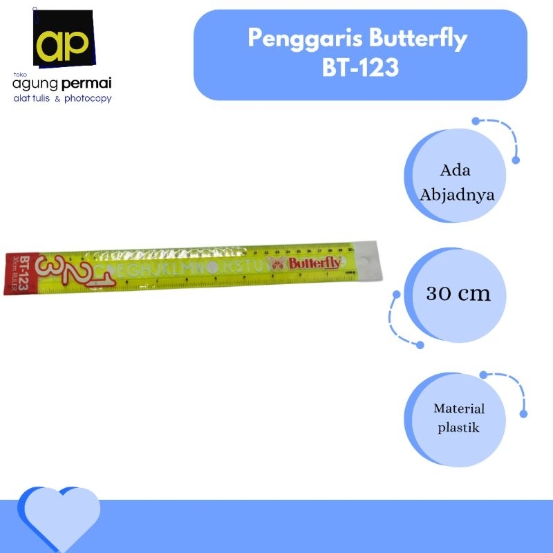 

Penggaris Butterfly BT-123