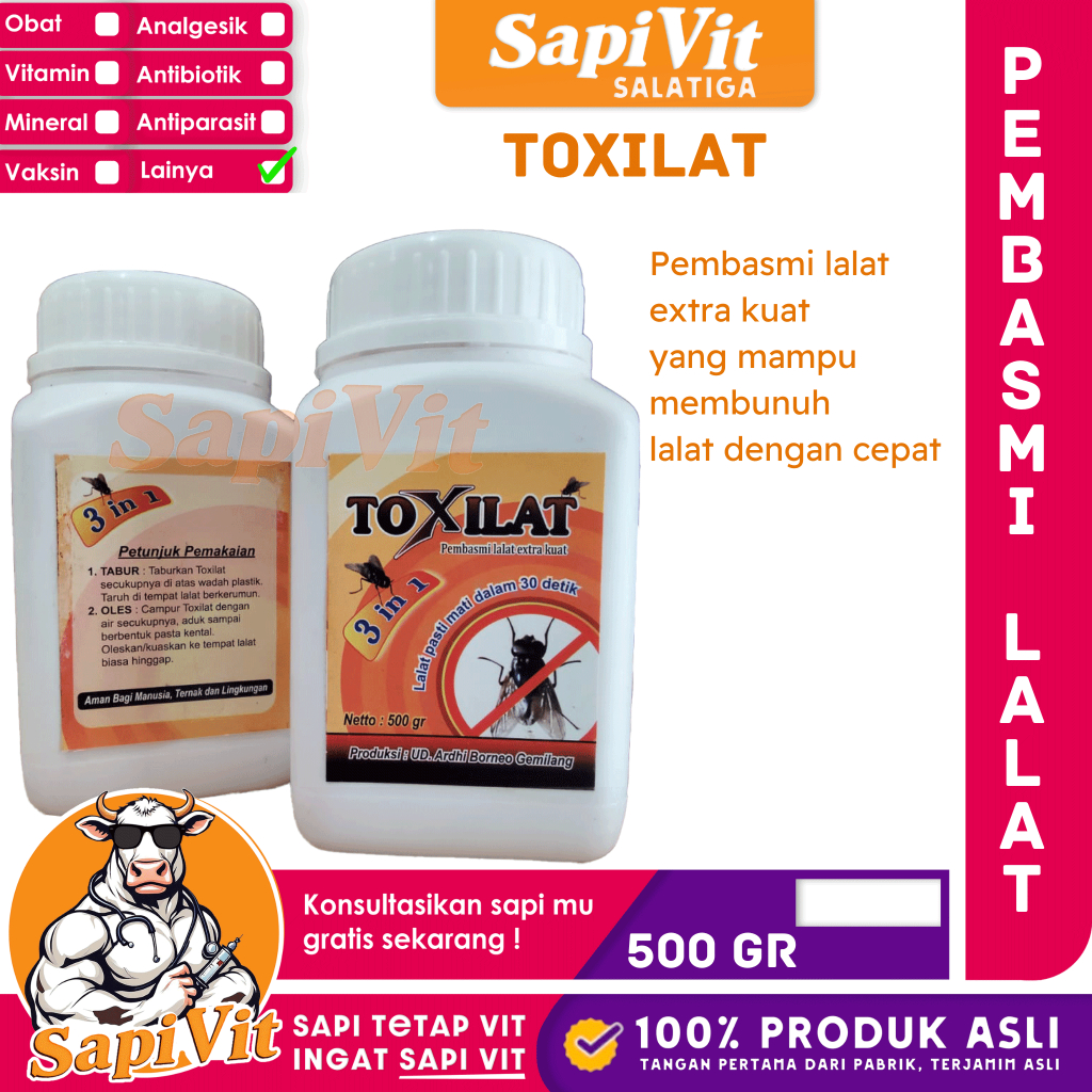 Toxilat 500gram - Pembasmi Lalat - Racun Lalat
