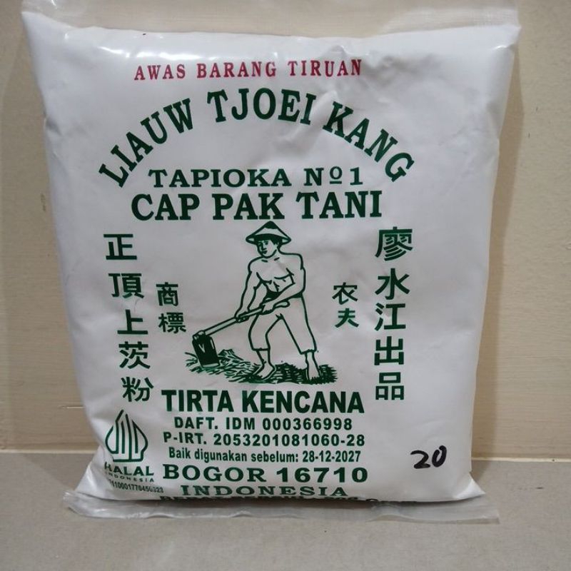 

TEPUNG TAPIOKA CAP PAK TANI 500 GRAM