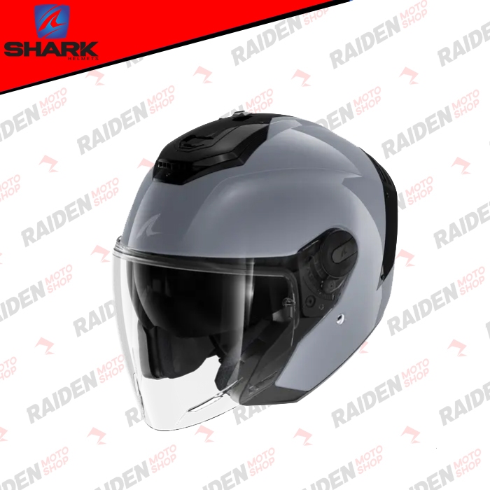 Shark Helmet RS JET Blank Gun Silver