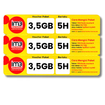 Voucher Indosat 3,5GB 5 Hari