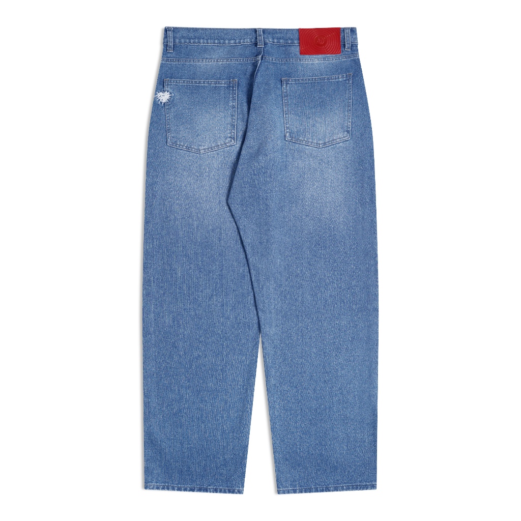 Familias - Washed Mid Blue Denim Pants - Deyu Bl