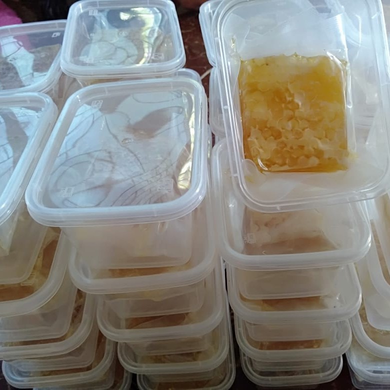 

MADU SARANG ASLI madu sarang/sarang madu/honeycomb 100 gram FREE BOX